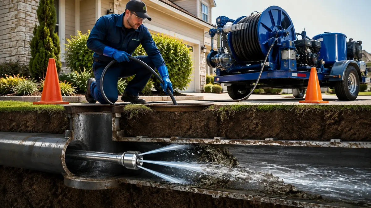 Main Sewer Line Hydro Jet Cleaning in Carmel By The Sea