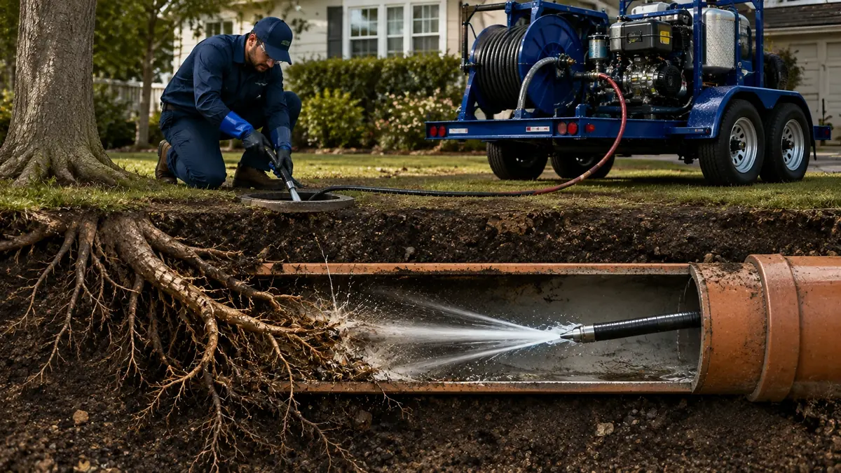Tree Root Removal with Hydro Jetting in Carmel By The Sea